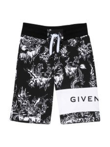 Givenchy Black And White Bermuda Shorts