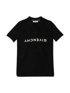 Givenchy Black Polo With Frontal Logo