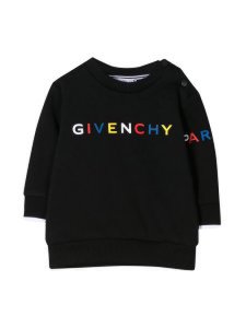 Givenchy Black Sweatshirt With Multicolor Logo