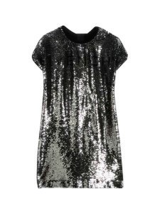 Givenchy Silver Flared Dress With Sequins