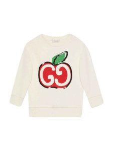 Gucci White Sweatshirt With Multicolor Press