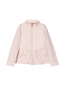 Herno Pink Padded Jacket With Ruffles
