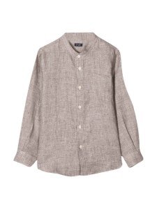 Il Gufo Brown Shirt With Chest Pocket