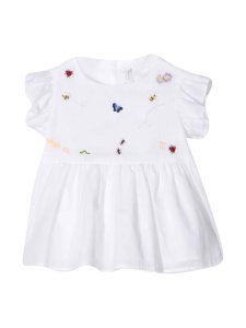 Il Gufo White Top With Embroidery