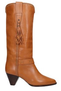 Isabel Marant Dulma Texan Boots In Leather Color Leather