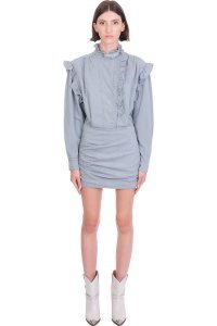 Isabel Marant Étoile Greta Dress In Grey Cotton