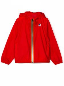 K-Way Red Contrast Zip Up Jacket