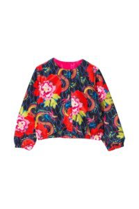 Kenzo Floral Jacket In Synthetic Fiber