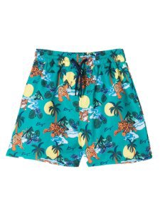 Kenzo Green Hawai Swim Shorts