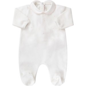 Little Bear White Babygirl Babygrow With Pink Polka-dots