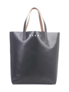 Marni Pvc Tribeca Shopping Bag W/ Heart Bits Print