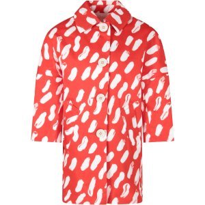 Marni Red Girl Jacket With White Spots