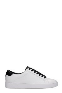 Michael Kors Irving Sneakers In Black And White Leather