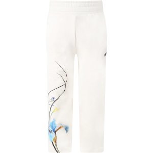 Molo Ivory Sweatpants For Girl With Flowers