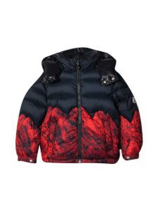 Moncler Blue And Red Down Jacket
