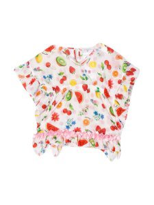 Monnalisa blouse with multicolor press