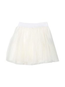 Monnalisa White Skirt With Tulle