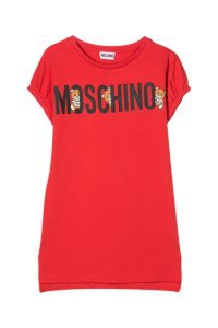 Moschino Kids Dress T-shirt Model With Print