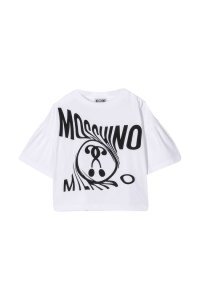 Moschino Kids Twisted Logo Crop Top