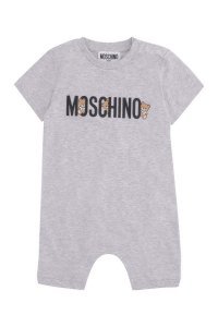 Moschino Logo Print Short Sleeve Baby-romper