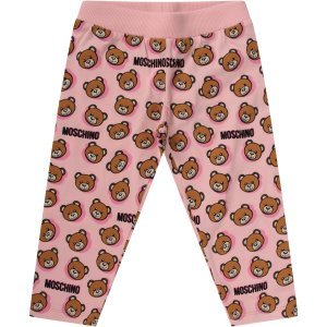 Moschino Pink Babygirl Sweatpants With Teddy Bears