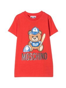 Moschino Red Teen T-shirt With Toy Press