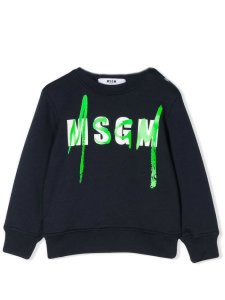 MSGM Logo Stamp Long Sleeve Sweatshirt