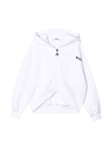 MSGM White Sweatshirt-jacket Teen