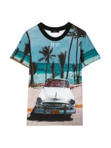 N.21 Multicolor T-shirt With Press N21 Kids