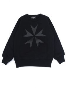 Neil Barrett Black Cotton Star Print Sweatshirt