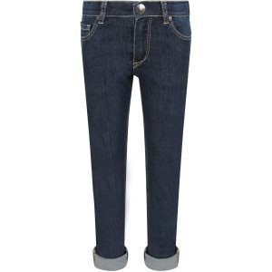 Paul Smith Junior Denim Boy Jeans With Iconic Patch