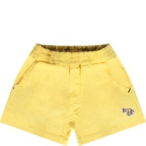 Paul Smith Junior Yellow Babyboy Short With Iconic Patch
