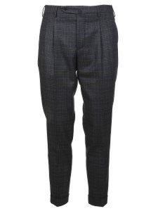 PT01 Checked Cropped Trousers