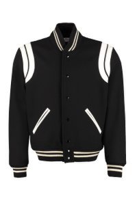 Saint Laurent Teddy Wool Bomber Jacket