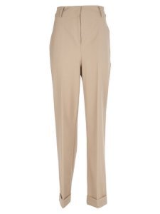 SEMICOUTURE Beige Wool Trousers