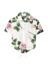 Dolce & Gabbana - Short flower print shirt