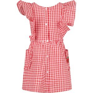 Sonia Rykiel Red And White Girl Dress With Checks