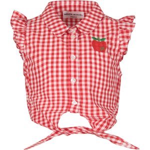 Sonia Rykiel White And Red Girl Shirt With Apple