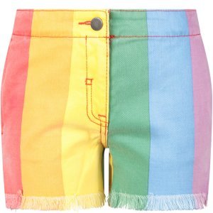 Stella McCartney Kids Colorful Girl Short With Stripes
