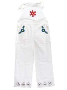 Stella McCartney Kids Floral Embroidered Dungarees