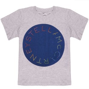 Stella McCartney Navy Logo Disk Print T-shirt