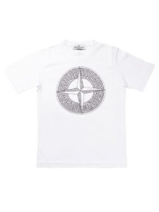Stone Island Short Sleeve T Shirt With White Logo