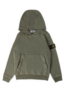 Stone Island Sweatshirt With Zip And Sand Hood