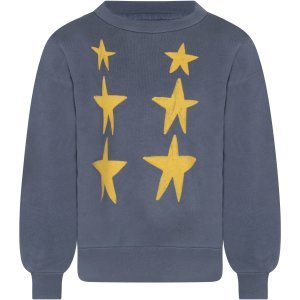 The Animals Observatory Blue Kids Sweatshirt With Stars