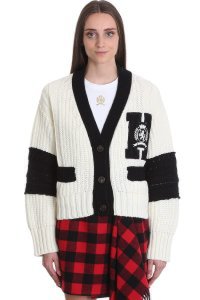 Tommy Hilfiger Cardigan In White Wool