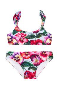 Two-pieces Flower Swimsuit