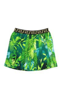 Versace Pleated Jungle Skirt