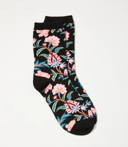 LOFT Floral Crew Socks