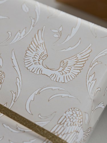 NEW Angel Wings Reversible Wrapping Paper