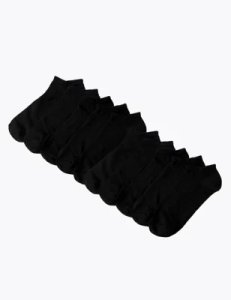 10 Pack Seamfree Trainer Liners black